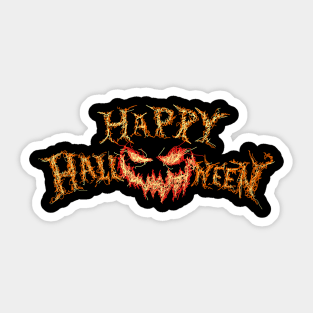 Happy Halloween Scribbleart Sticker